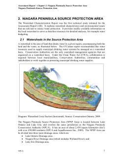 Chapter 2: Niagara Peninsula Source Protection Area