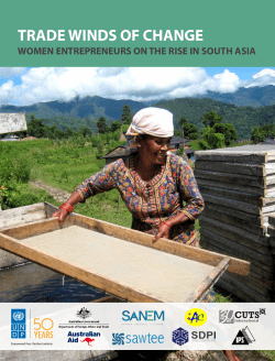 TRADE WINDS OF CHANGE - UNDP in Asia and the Pacific