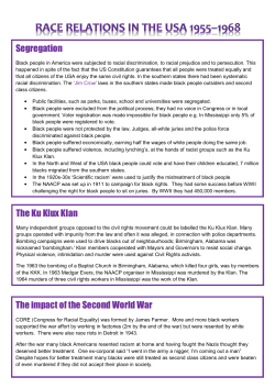 Race Relations - Byrchall High School