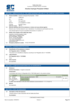 Disodium Hydrogen Phosphate-12-Water SECTION 1