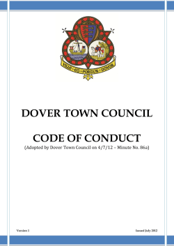 Code of Conduct - Dover Town Council