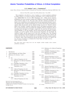 Atomic Transition Probabilities of Silicon. A Critical Compilation