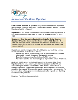 Newark and the Great Migration