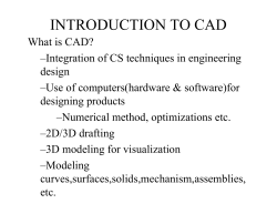 INTRODUCTION TO CAD