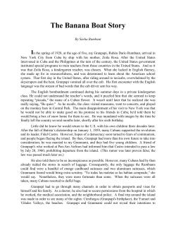 The Banana Boat Story - Family Tree Overview