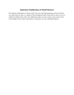 Induction Stabilization of Model Rockets