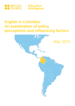 English in Colombia - Education Intelligence | British Council