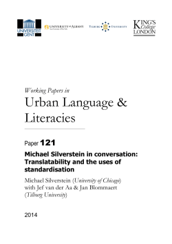 Michael Silverstein in conversation