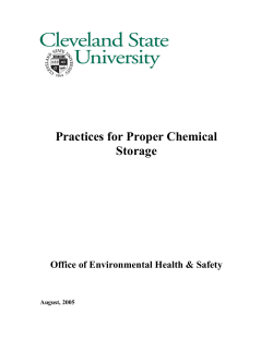 Practices For Proper Chemical Storage