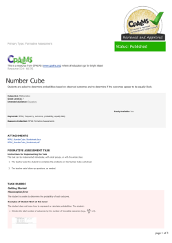 Number Cube - | CPALMS.org
