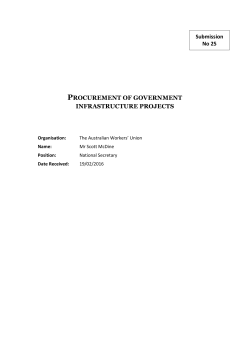 procurement of government infrastructure projects
