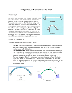Bridge Design Element 2: The Arch