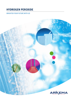 Hydrogen Peroxide Brochure - Brighten your future North America
