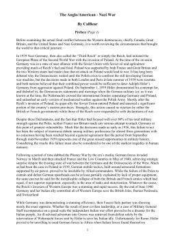 The Anglo/American - Nazi War