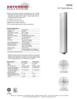 739 632 65&deg; Panel Antenna