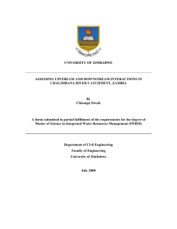 ASSESSING UPSTREAM AND DOWNSTREAM INTERACTIONS IN