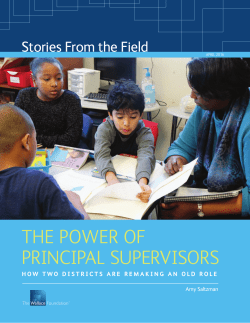 The Power of Principal Supervisors