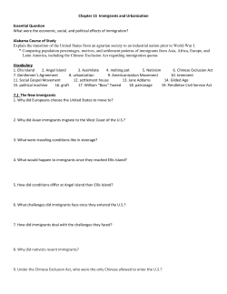 Chapter 15 Immigrants and Urbanization Essential Question What