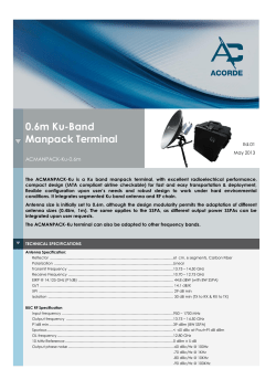 0.6m Ku-Band Manpack Terminal