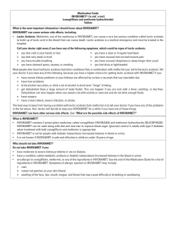 Medication Guide INVOKAMET (in vok` a met)