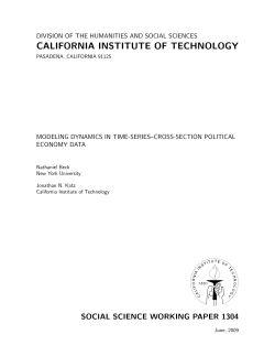 Modeling Dynamics in Time-Series