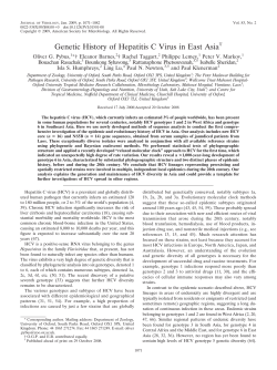 Genetic History of Hepatitis C Virus in East Asia