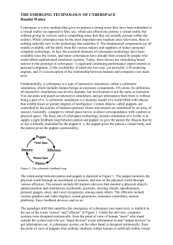 THE EMERGING TECHNOLOGY OF CYBERSPACE