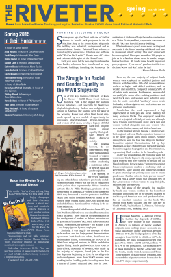 News from Rosie the Riveter Trust supporting the Rosie