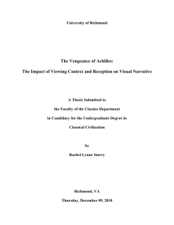 The Vengeance of Achilles: The Impact of Viewing Context and