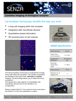Let lensless microscopy simplify the way you work