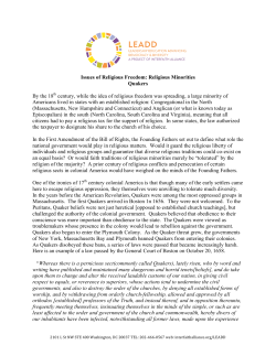 Quakers - Interfaith Alliance