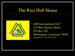 The Rice Hull House