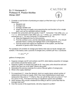 Homework 3 Answers - R. Preston McAfee