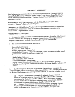 Assignment Agreement #MHEC-10012015