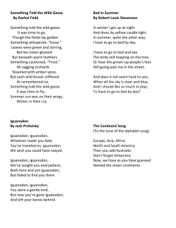 Something Told the Wild Geese By Rachel Field Something told the