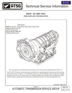 Technical Service Information