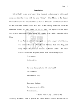 Sylvia Plath and the Gothic