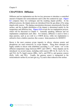 CHAPTER 8: Diffusion - Home Page of City University Personal Web