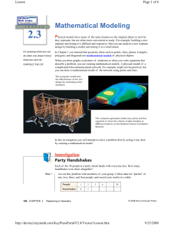 Mathematical Modeling