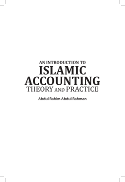 An IntroductIon to ISLAMIc AccountInG