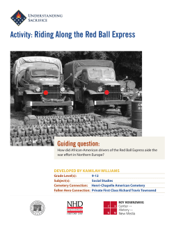 Activity: Riding Along the Red Ball Express