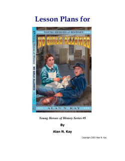 Lesson Plans for No Girls Allowed