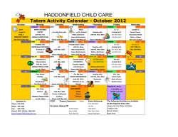 October 2012 - Haddonfield Child Care