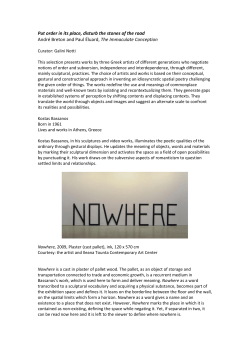 Put order in its place, disturb the stones of the road