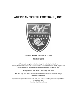 american youth football, inc.