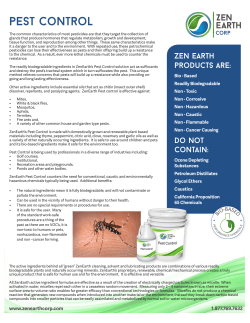pest control - Zen Earth Corp