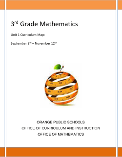 6th Grade Mathematics - Orange Public Schools