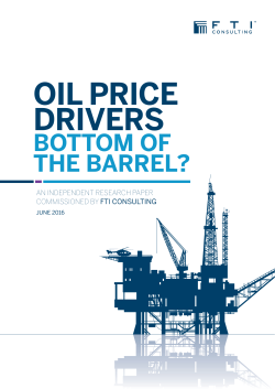Oil Price Drivers: Bottom of the Barrel?