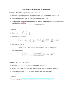 Math 231E. Homework 3. Solutions.