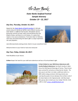 Outer Banks Seafood Festival Sample Itinerary October